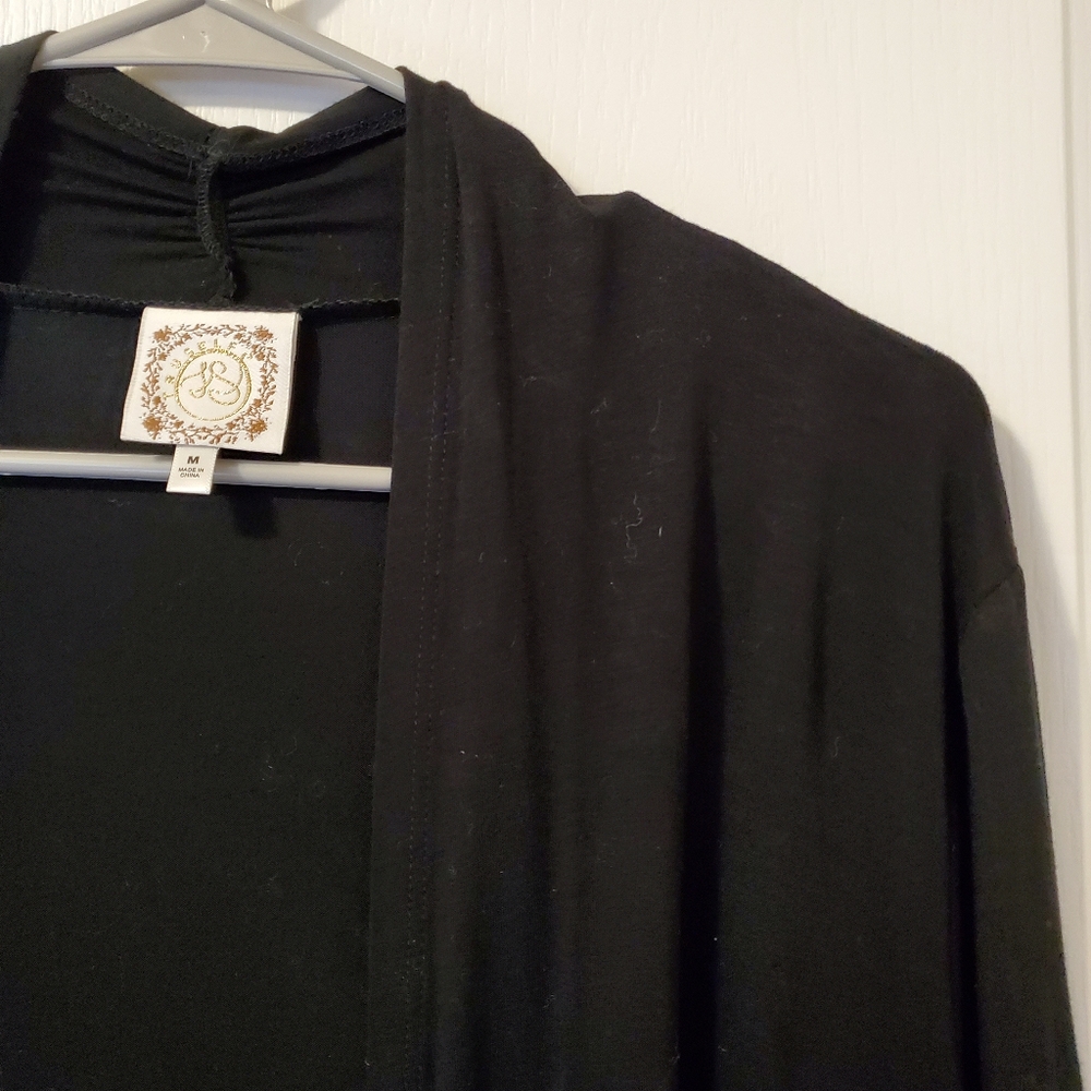 Truself Cardigan Sweater-Black/White/Grey (Size M) - Picture 4 of 15